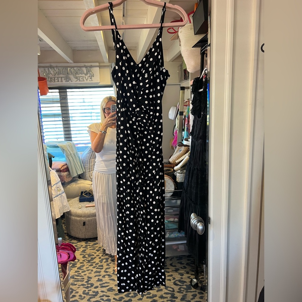 Zara Black and White Polka Dot Garment